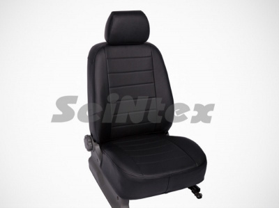 Suzuki Vitara; SX4 (14–15) Чехлы на сиденья (экокожа), цвет - чёрный (хэтчбек40/60)